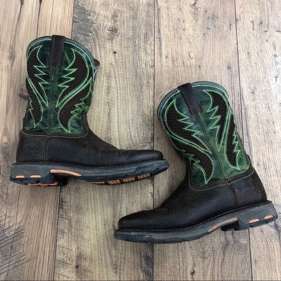 workhog wide square toe venttek work boot